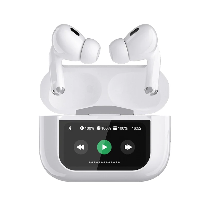 A9 Airpods Pro ANC/ENC Touch Screen Wireless - Image 2